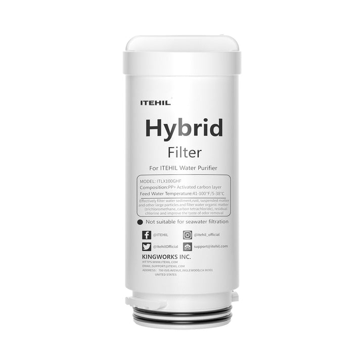 Portable outdoor PP cotton + activated carbon water filter